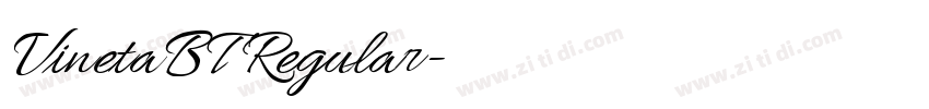 VinetaBT Regular字体转换 VinetaBT Regular字体转换